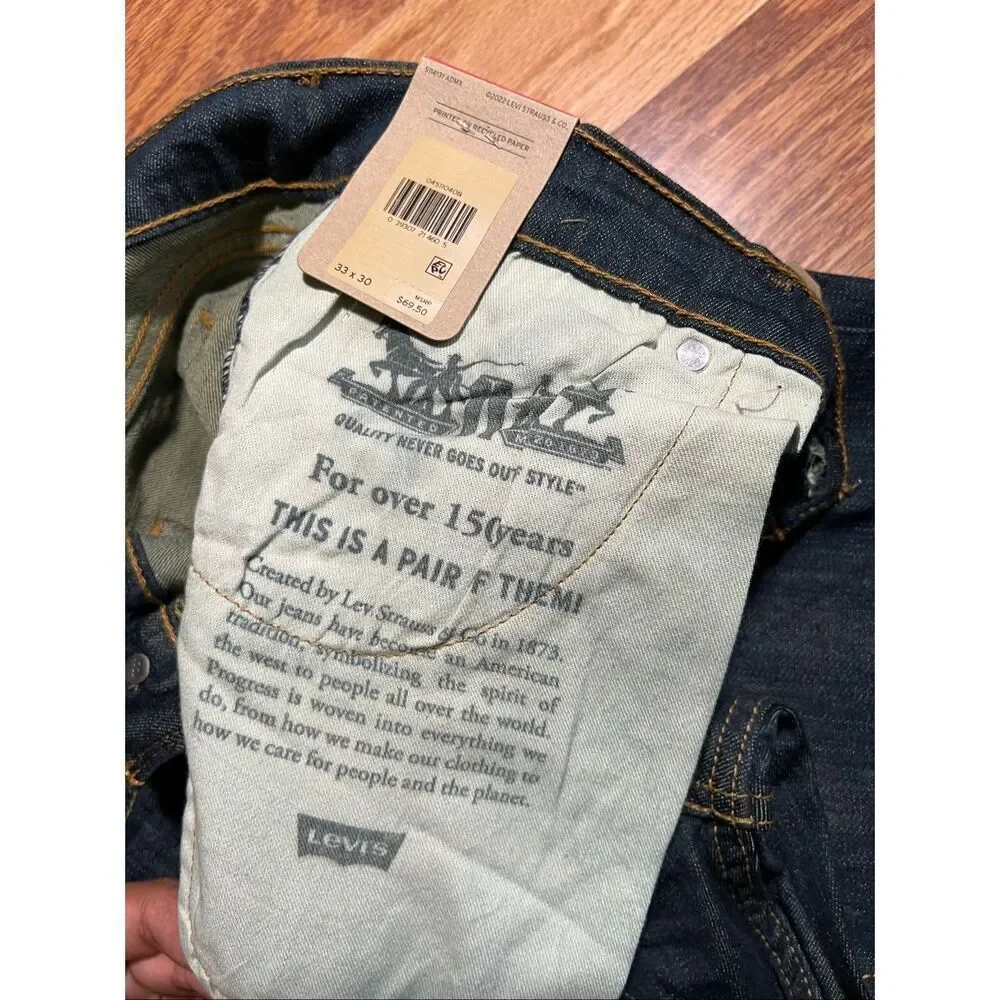 Levi’s Men’s NWT 511 Slim Fit Stretch Jeans 33x30